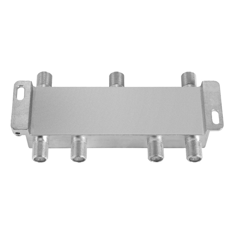 Poppstar Satellite Splitter Switch 6-Way Including F-Connector (Analogue/Digital/BK/Unicable/HD/4K Suitable) for