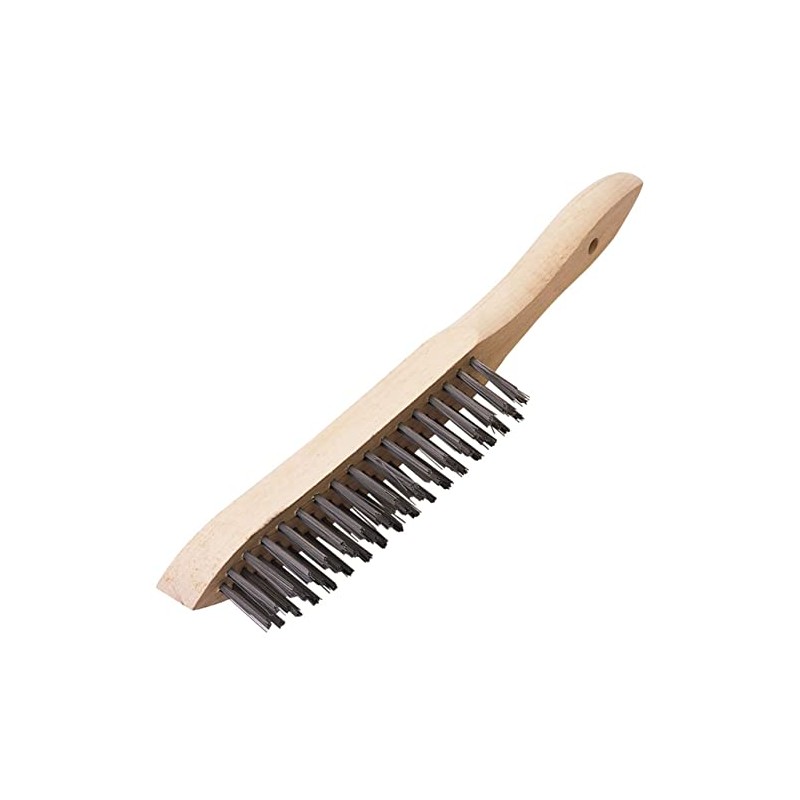 Draper 31548 Expert Heavy Duty 3 Row Wire Scratch Brush,Grey/Brown,310mm