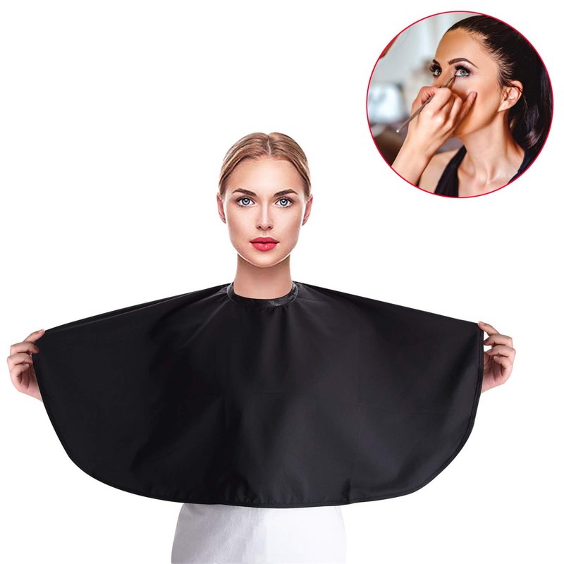 Noverlife Black Makeup Cape, Chemical & Water Proof Beauty Salon