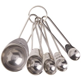 Prepworks by Progressive Stainless Steel Measuring Spoons - Set of 5,Silver