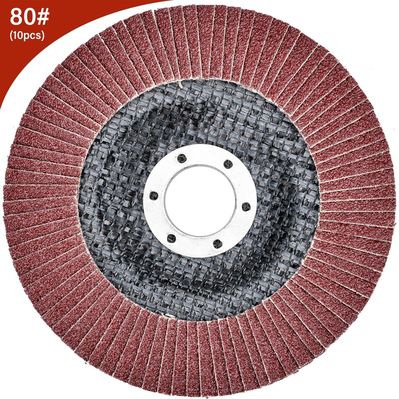 HATANSE Pack of 10 Flap Discs Diameter 125 mm x