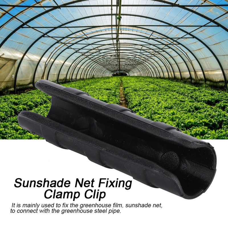 100pcs Greenhouse Frame Pipe Clip Clamp Garden Film Sunshade Net