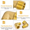 Brass 90 Degree Angle Connector, Pack of 2 1/2 Inch