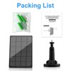 3W Solar Panel for Outdoor Wireless Security Camera, Continuously Power
