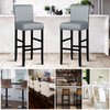Lebaley 2 Pack Bar Stool Covers with Backs Waterproof Stretch