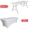 Skyour Stretch Spandex Table Cover 4ft/5ft/6ft/8ft Folding Rectangular Dinner Elastic