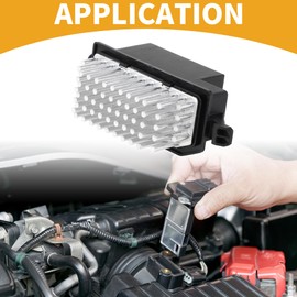 Partuto HVAC Blower Motor Resistor No.AV1119E624AA Heater Blower Resistor for Ford B-Max Ecosport Tourneo Transit Wagon 2012 Metal ABS Black