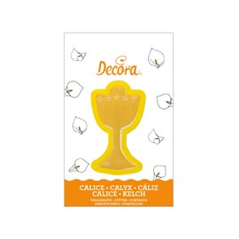 Decora Cookie Cutter Chalice, Yellow, 19 x 9 x 2.5 cm