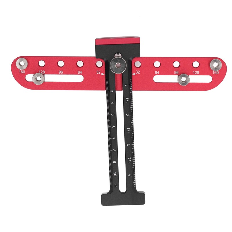 Handle Hole Drill Guide 4mm Cabinet Handle Jig Aluminum Alloy