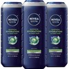 NIVEA MEN Maximum Hydration 3-in-1 Body Wash with Aloe Vera,
