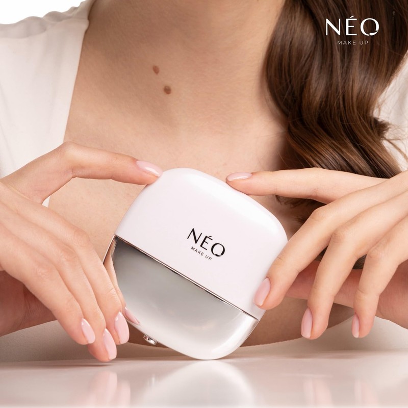 NEO MAKE UP Puder - Transparent Kompaktpuder mit Spiegel &