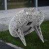 6Pcs Solar Powered LED Spot Lamp Resin Stone Lamp Warm