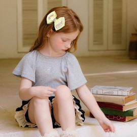 Sweet Hair Bow Clips Boutique Grosgrain Ribbon Hair Accessories Girls Teens Kids Hair Clips for School Birthday Holiday Decor, Yellow