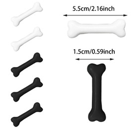 12PCS Bone Hair Clip, Skull Skeleton Side Hair Alligator Clips Cute Vivid Dog Bones Hairpins, Cosplay Costume Decorative Hair Accessories