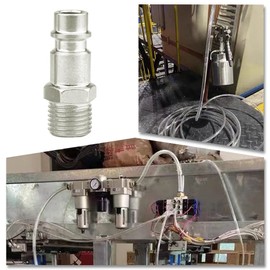 5 Pcs Male Thread Quick Release Connectors Air Line Coupler Connectors ​1/4" BSP Hose Fittings for Air Line