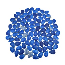 105 Pieces 28mm x 18mm Ceramic Raindrop Mosaic Tiles, 500g Mosaic Tile Pieces for Handmade Mosaic Making, Art Projects, Home and Outdoor Decoration (Ice Crystal Blue)