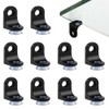 12 pcs Ounting Brace Fixing Glass Shelf Bracket Pegs ,with
