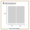 Royal Hotel Split-King: Adjustable King Size Sheets, Cotton-Blend Wrinkle-Free Sheets