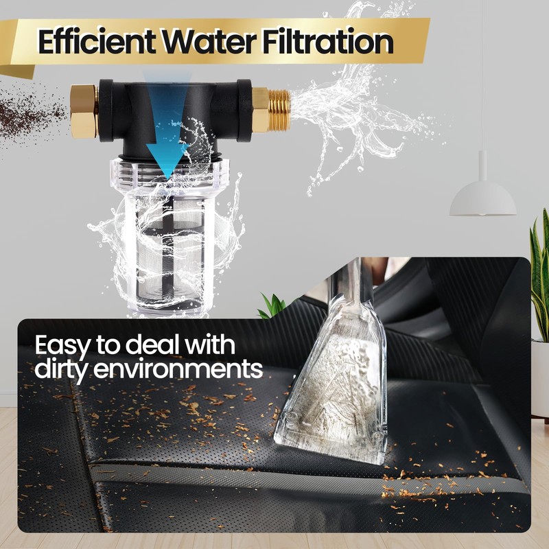 【Upgrade Hard Bristle Brush】Better Extractor Hose Kit for Shop Vac,