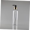 Zerodeko 3pcs Refillable Pet Emulsion Bottle Black Press Pump for