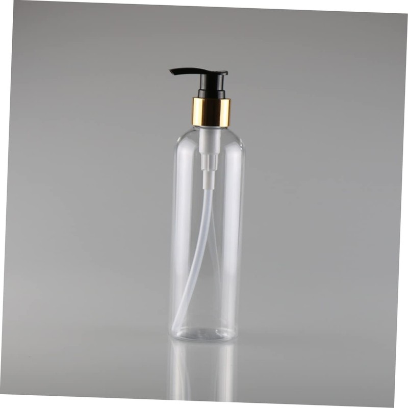 Zerodeko 3pcs Refillable Pet Emulsion Bottle Black Press Pump for