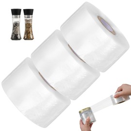 2in x 3280ft,3 Rolls Mini Stretch Wrap for Bottles, Jars, Cans Heavy Duty Shrink Film, Unheated Packing Supplies,Stretch Wrap for Lip Gloss, Tin, Garden Grafting Plant Tape