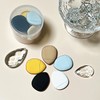 DermaSeven Finger Puff Mini Cushion Foundation Puff 7 pieces with case
