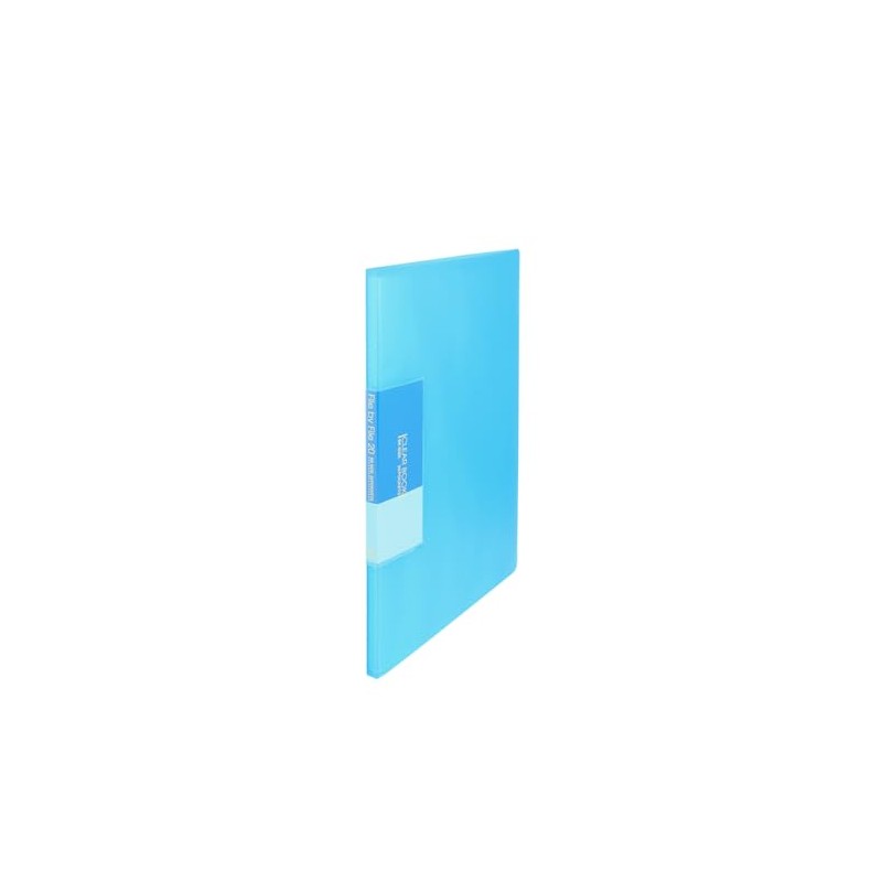 Boughton Japan FCB-B5-20CB Slim Clear Book B5, 20 Pockets, Blue