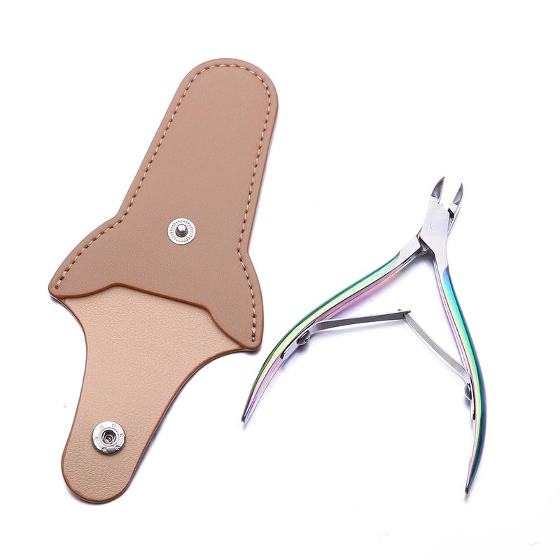 DAIXIANGER Professional Cuticle Nipper Holster, Protective Leather Case for Nail