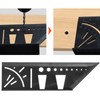 2PCS Multifunctional Angle Square Positioner 3D Woodworking Ruler Carpenter Scribing