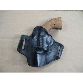 Rock Island M206 Revolver 6 Shot 2" Leather 2 Slot Pancake Belt Holster Black RH