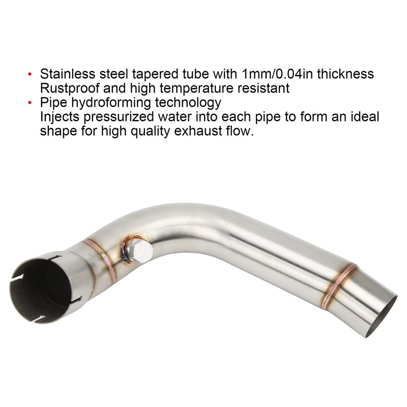 Aramox Motorcycle Modified Exhaust Pipe Middle Section For Honda Cbr600Rr
