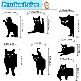 WADY Marcadores magnéticos,marcadores página Libro Gato - Marcapáginas magnéticos para amantes de los libros, marcadores, para Estudiantes, Profesores, Escuela, hogar Suministros Oficina, Amante (7)