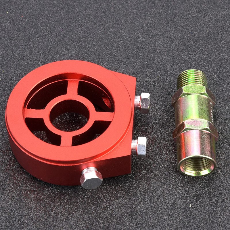 Ausla Ölfilter-Sandwichplatten-Adapter Universal Aluminium-Ölkühler-Messplatte mit 3/4 Zoll X16UNF oder M20x1,5