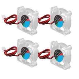 Jopto 4pcs 3D Printer Blower Fan 4010 Brushless 5V 40x40x10mm Mini Color RGB LED Light Hydraulic Bearing Fan with 2 Pin Terminal for 3D Printer Extruder Makerbot MK7 MK8