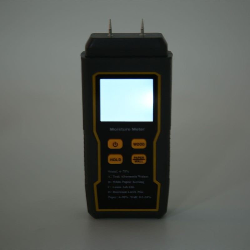 Pin Type Digital Moisture Meter 4 Measurement Modes Backlight LCD