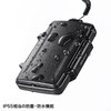 Sanwa Supply FC-MMC29BK Memory Card Case, Waterproof, Dustproof, IP55 Equivalent