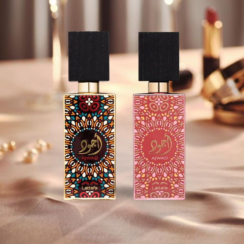 LATTAFA Ajwad & Ajwad Pink to Pink EDP Sprays 60ML
