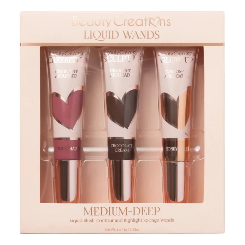 Beauty Creations - Flawless Stay Trío Liquid Wands Rostro Medium-deep