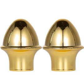 FRF FLAG Gold Plastic Acorn End Cap Flag Pole Topper Finial (Fits 1 Inch FlagPole)