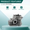AUTOKAY Assembled Cylinder Head Rockers Valves Springs Kit fit for