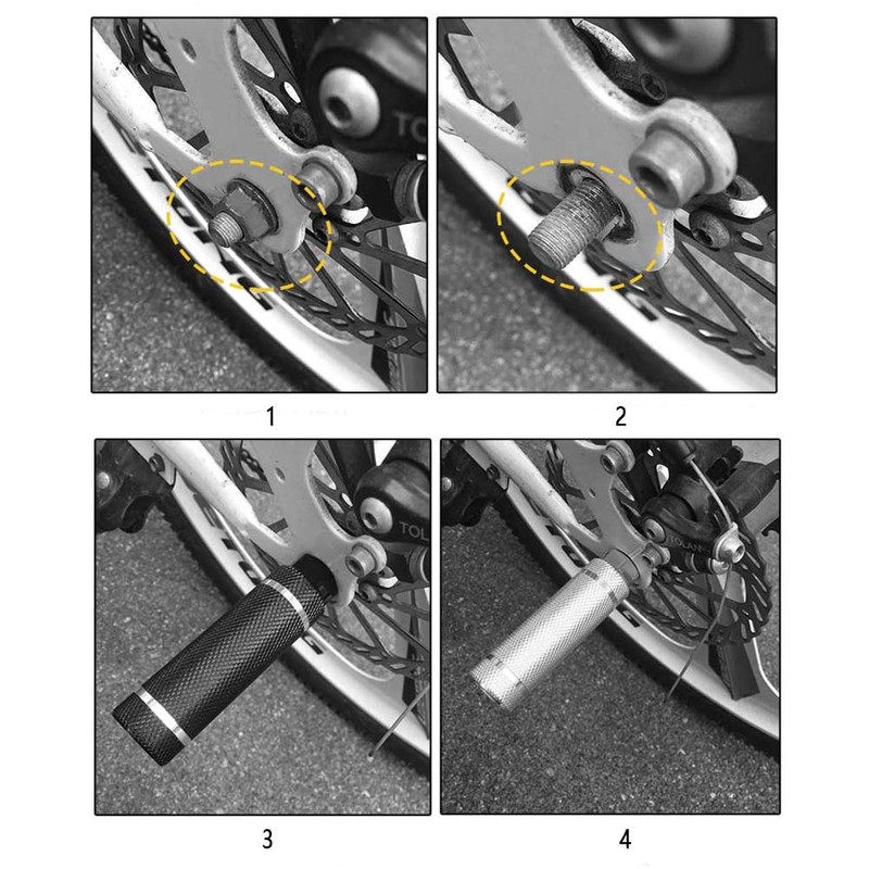 WALKING Bicycle Pegs, Fits 3/8" Axle, Suitable for All Types
