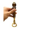 Sea-Club Bottle Opener Brass & Wood Height 18 cm Maritime