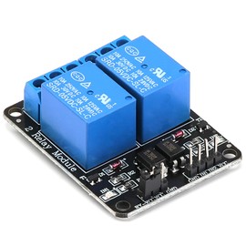 Yizhet 5V 2 Channel-Relay, DC 5V 230V Relay Shield Module Control Board with Optocoupler for Raspberry Pi Arduino PIC AVR MCU DSP ARM TTL Logic (2 Channel)