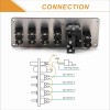 VEHITO Carbon Ignition Switch Panel Car Racing SwitchPanel with LED