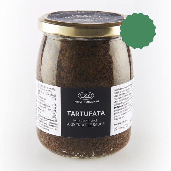 Tentazioni Tartufata Mushrooms Truffles Olives 17.6 oz jar