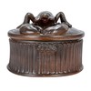 Creative Co-Op, Brown Matte Stoneware Baker with Lobster Design, Large