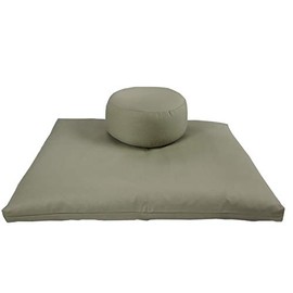 Round Zafu and Zabuton Meditation Cushion Set (2pc) (Sand)