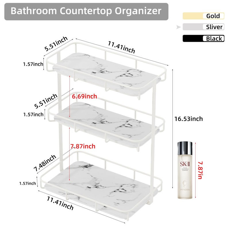 Bathroom Organizer Countertop Perfume Organizer Makeup Organizer Cosmetics Storage Display