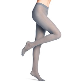 FALKE Women's Lullaby 20 Denier Tights Patterned Fine Soft Material 1 Piece, Grey Steel Grey 3250, M